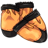 Designer Orange Booties